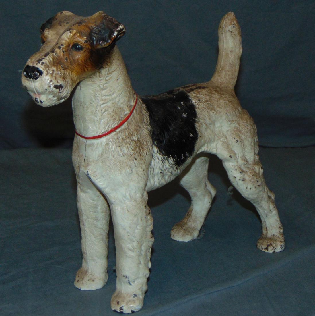 Cast Iron Fox Terrier Dog Doorstop. (1 of 4)
