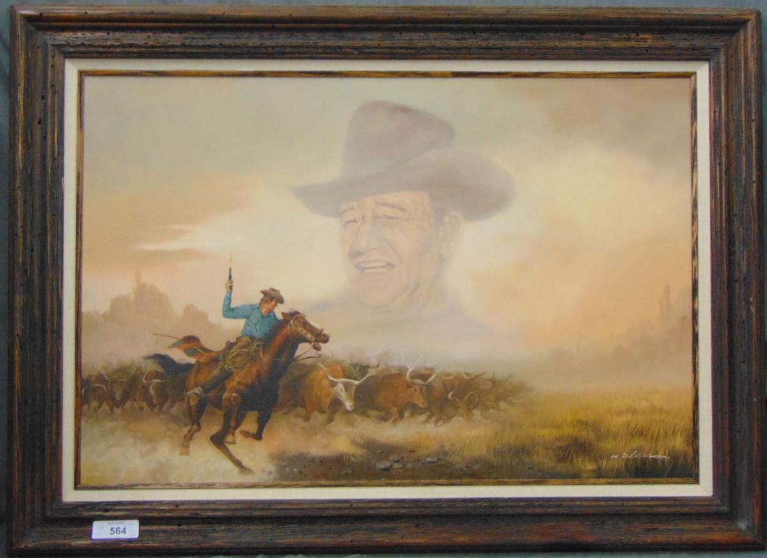 H. Elenser. Oil on Canvas. (1 of 4)