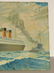2132: VINTAGE OCEAN LINER PRINT R.M.S. AQUITANIA - 4