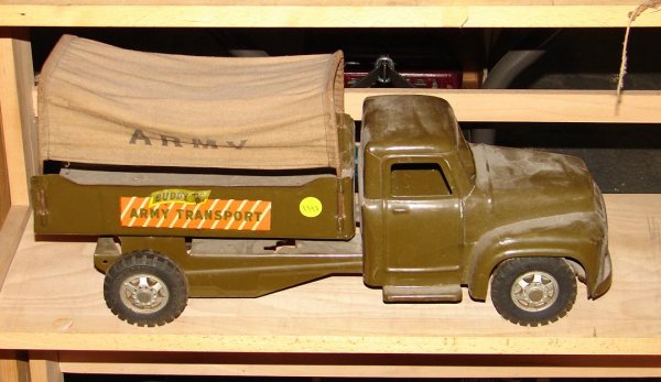 BUDDY L ARMY TRANSPORT TRUCK