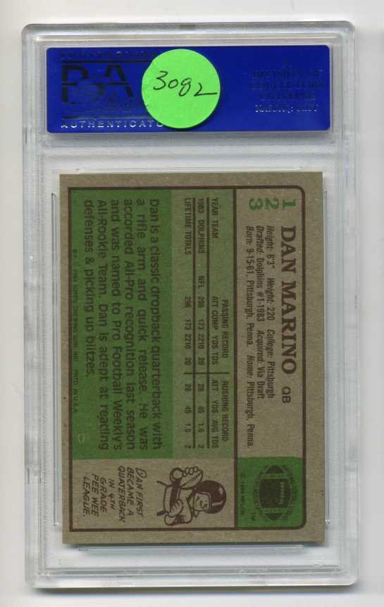 FOOTBALL. DAN MARINO ROOKIE. - 2