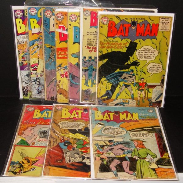 BATMAN LOT OF SILVER AGE ISSUES.