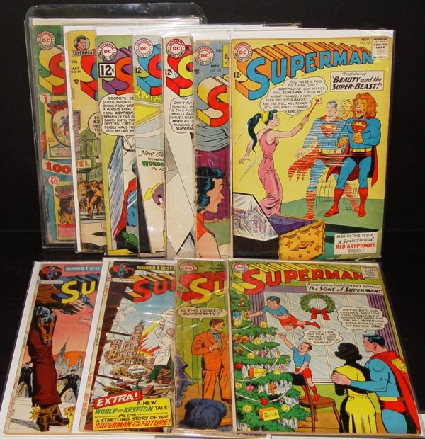 SUPERMAN LOT OF COMICS.