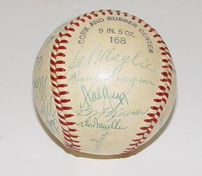 SIGNED TEAM BASEBALL. NY GIANTS. - 4