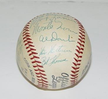 SIGNED TEAM BASEBALL. NY GIANTS. - 5