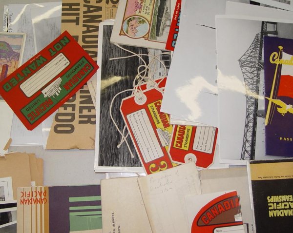 CANADIAN PAC. OCEAN LINER PAPER EPHEMERA LOT - 4