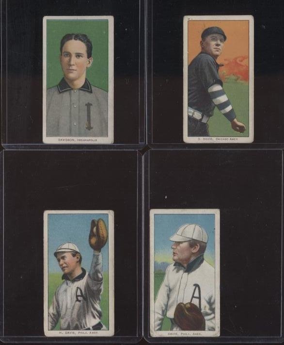 BASEBALL T-206 LOT OF FOUR.