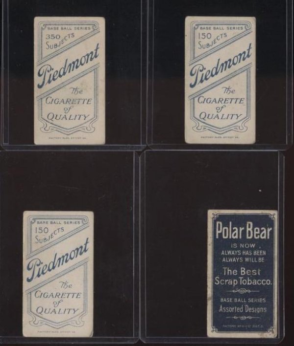 BASEBALL T-206 LOT OF FOUR. - 6