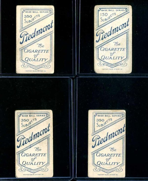 BASEBALL T-206 LOT OF FOUR CARDS. - 6