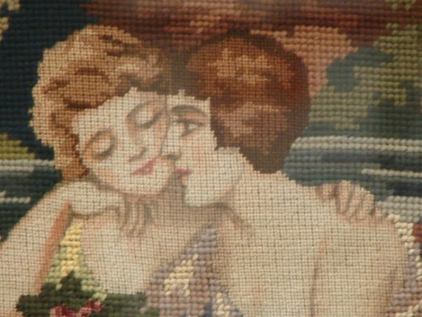 FIGURAL TAPESTRY IN OPULENT FRAME - 4