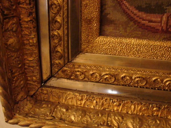 FIGURAL TAPESTRY IN OPULENT FRAME - 9