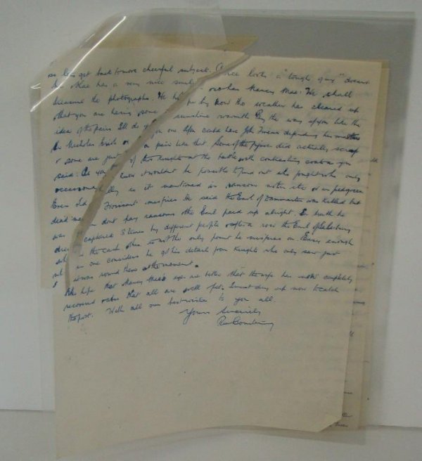 COURTENAY. HANDWRITTEN LETTERS. - 4