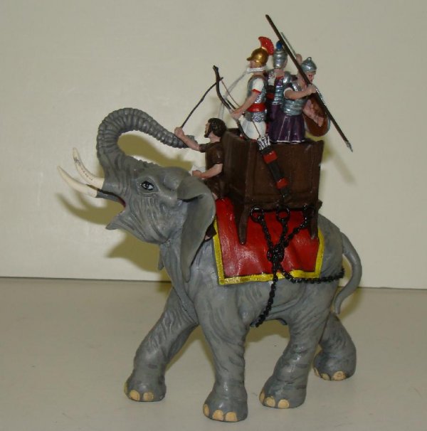 ELEPHANT AND THREE ROMANS. - 2