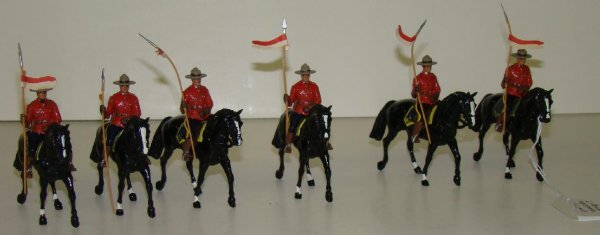 SIX MOUNTED CANADIANS.