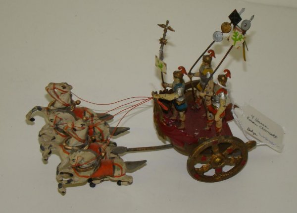 ROMAN HORSE CHARIOT. UNBOXED. - 2