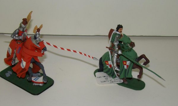 BRUNNELL BATTLE OF CRECY. 2 PIECES