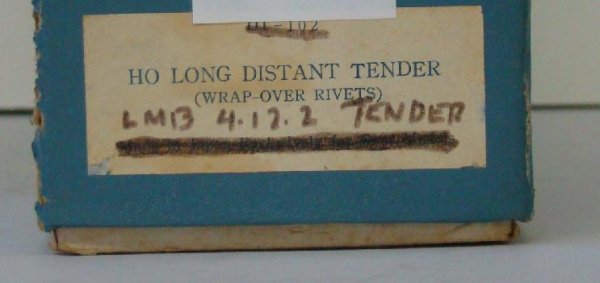 LMB MODELS - TENDER - 2