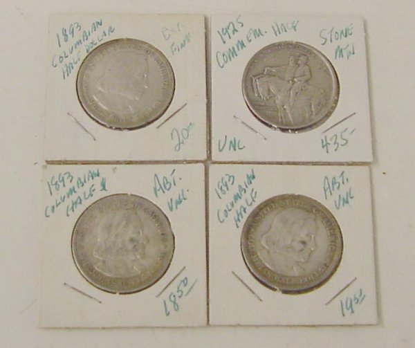LOT OF 10 COMMEMORATIVE 1/2 DOLLARS - 3