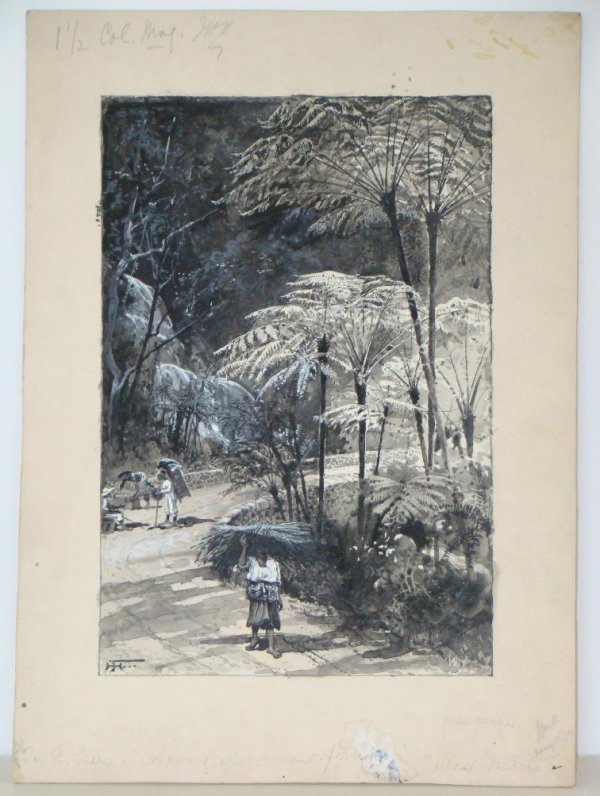 HARRY FENN. ORIGINAL WATERCOLOR.