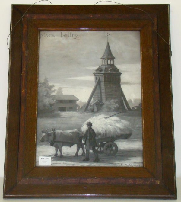 FRANCIS DAVIS MILLET. OIL.