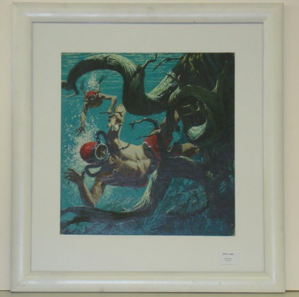 ORIGINAL 1959 ARGOSY COVER ART. JOHN STYGA