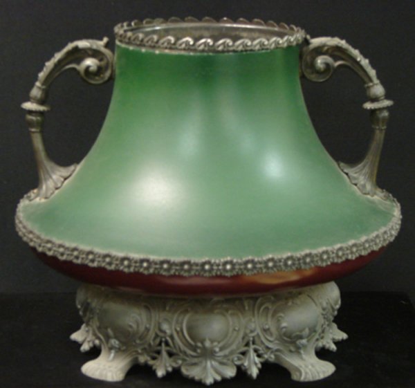 EDWARD MILLER CO PARLOR LAMP W-GLOBE - 5