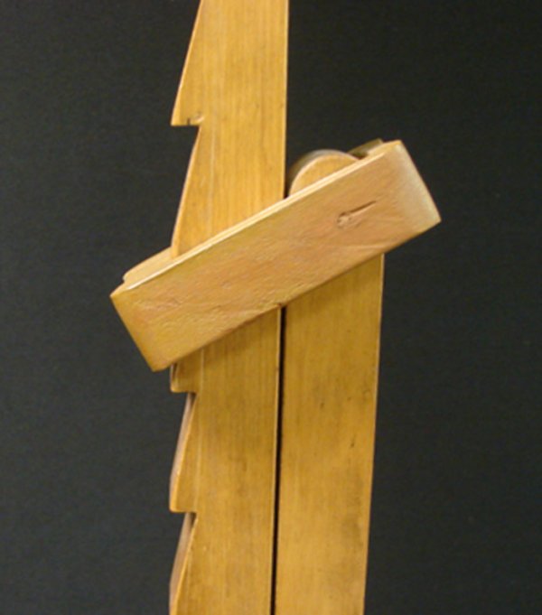 VINTAGE ADJUSTABLE MAPLE FLOOR LAMP - 4