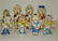 112: DISNEY. HAND PAINTED BISQUE FIGURES