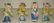 112: DISNEY. HAND PAINTED BISQUE FIGURES - 2