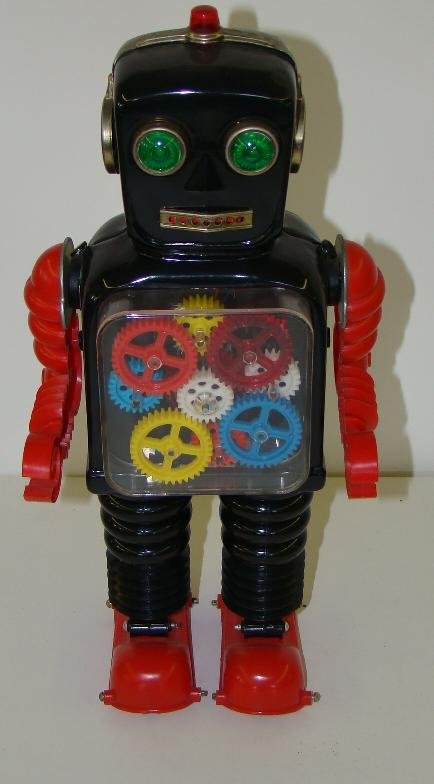 BLINK-A-GEAR ROBOT. BOXED. - 2