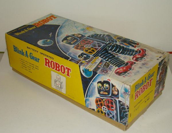 BLINK-A-GEAR ROBOT. BOXED. - 5