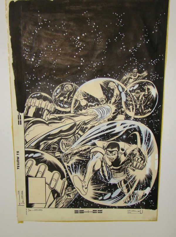 DAVE COCKRUM X-MEN COVER. ORIGINAL ART.