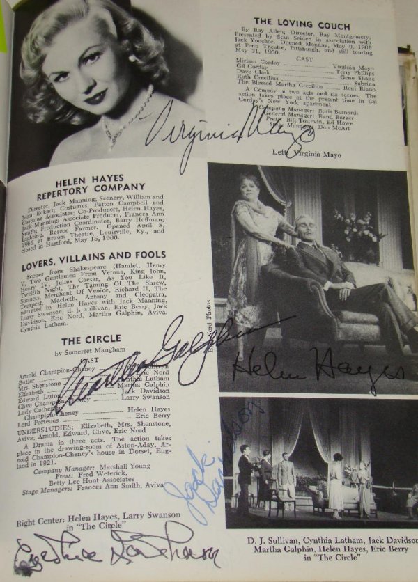 BROADWAY THEATRE WORLD AUTOGRAPHS 1965-66 - 5