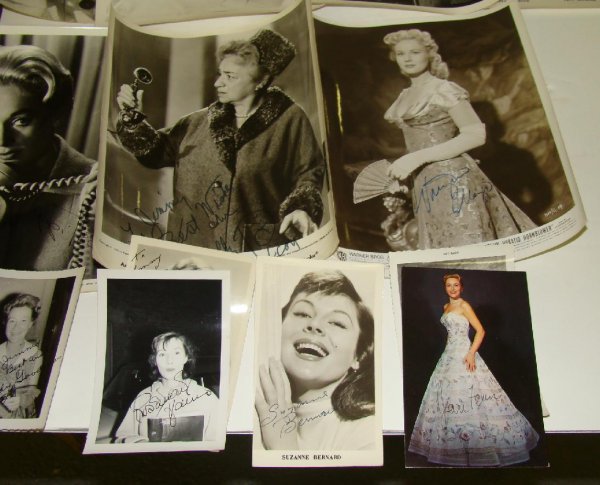 23 AUTOGRAPHED PHOTOS ACTRESSES 1950s - 4