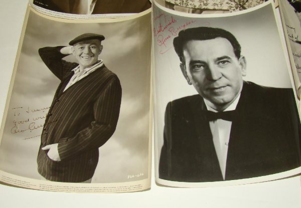 11 AUTOGRAPHED PHOTOS ACTORS 1950s - 3