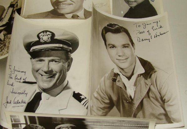 11 AUTOGRAPHED PHOTOS ACTORS 1950s - 4