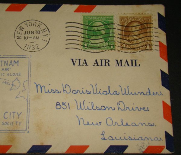 Ameila Earhart Signed Cover - 3