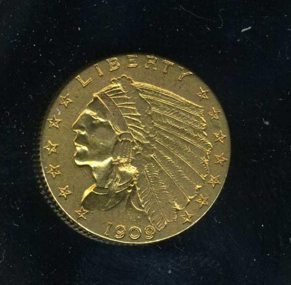 1909 Two and Half Dollar Gold Piece