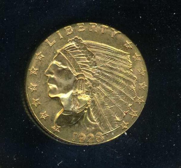 1928 Two and Half Dollar Gold Piece