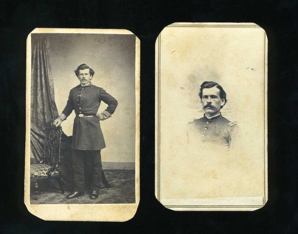 CDV PAIR. LEWIS MUDGETT