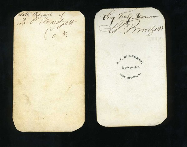 CDV PAIR. LEWIS MUDGETT - 2