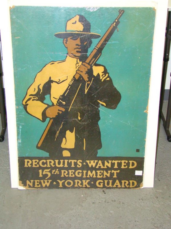 Rare. Recruiting Poster. Black Americana.