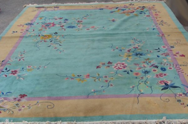 VINTAGE ORIENTAL RUG 9 X 12