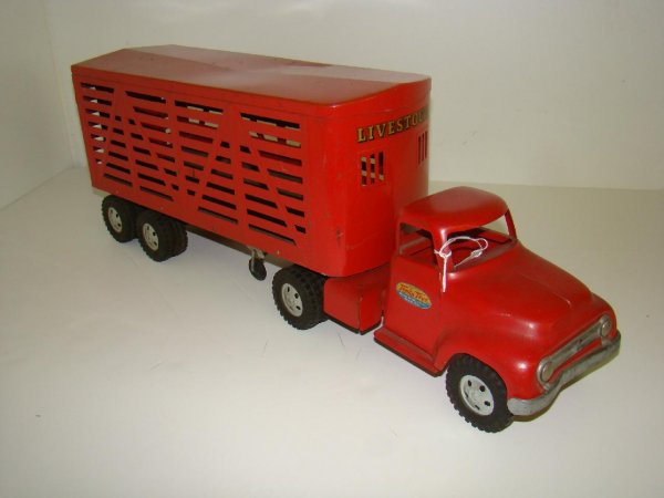 TONKA TOYS PRESSED STEEL LIVESTOCK TRUCK