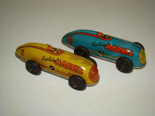 RARE. SET OF 4 CAPTAIN MARVEL RACE CARS - 4