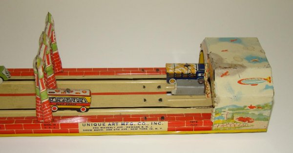 BOXED UNIQUE ART TIN LITHO LINCOLN TUNNEL - 4