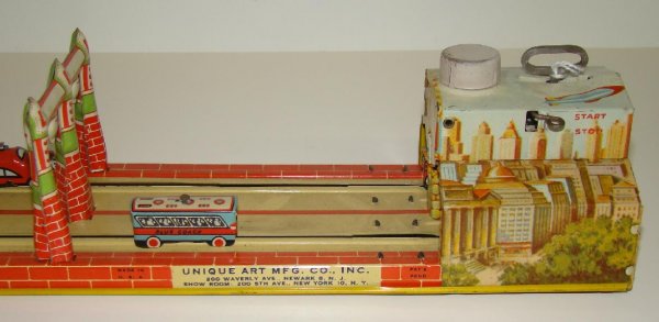 BOXED UNIQUE ART TIN LITHO LINCOLN TUNNEL - 6