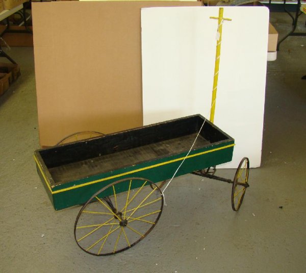 VINTAGE WOODEN CHILDREN'S WAGON
