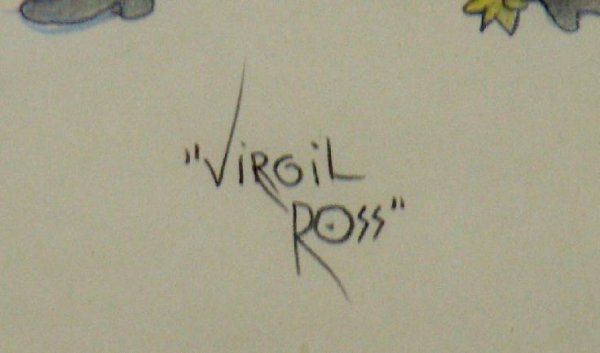 ORIG DRAWING SIGNED VIRGIL ROSS BUGS BUNNY - 3