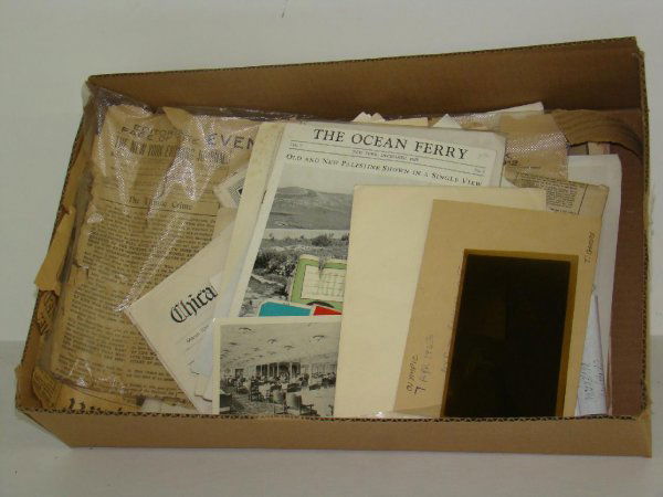 WHITE STAR LINE PAPER EPHEMERA LOT: INCLUDES SECOND CLASS PASSENGER LIST, MENUS, AND MORE. EXAMINE. FROM THE ESTATE OF KEN SCHULTZ.